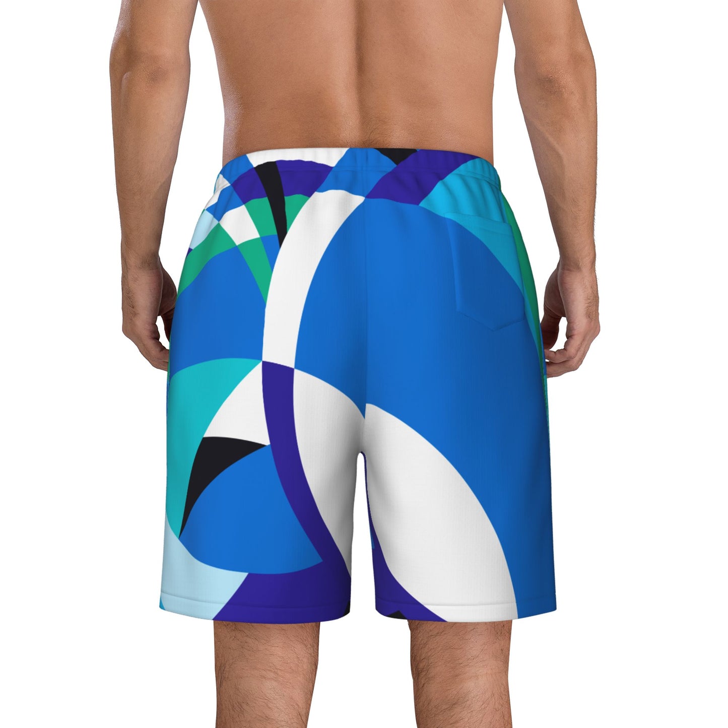 Curvature Geometry Men's Beach Shorts