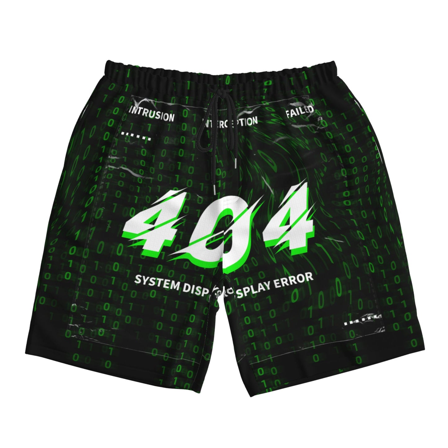 Code Print Beach Shorts For Men