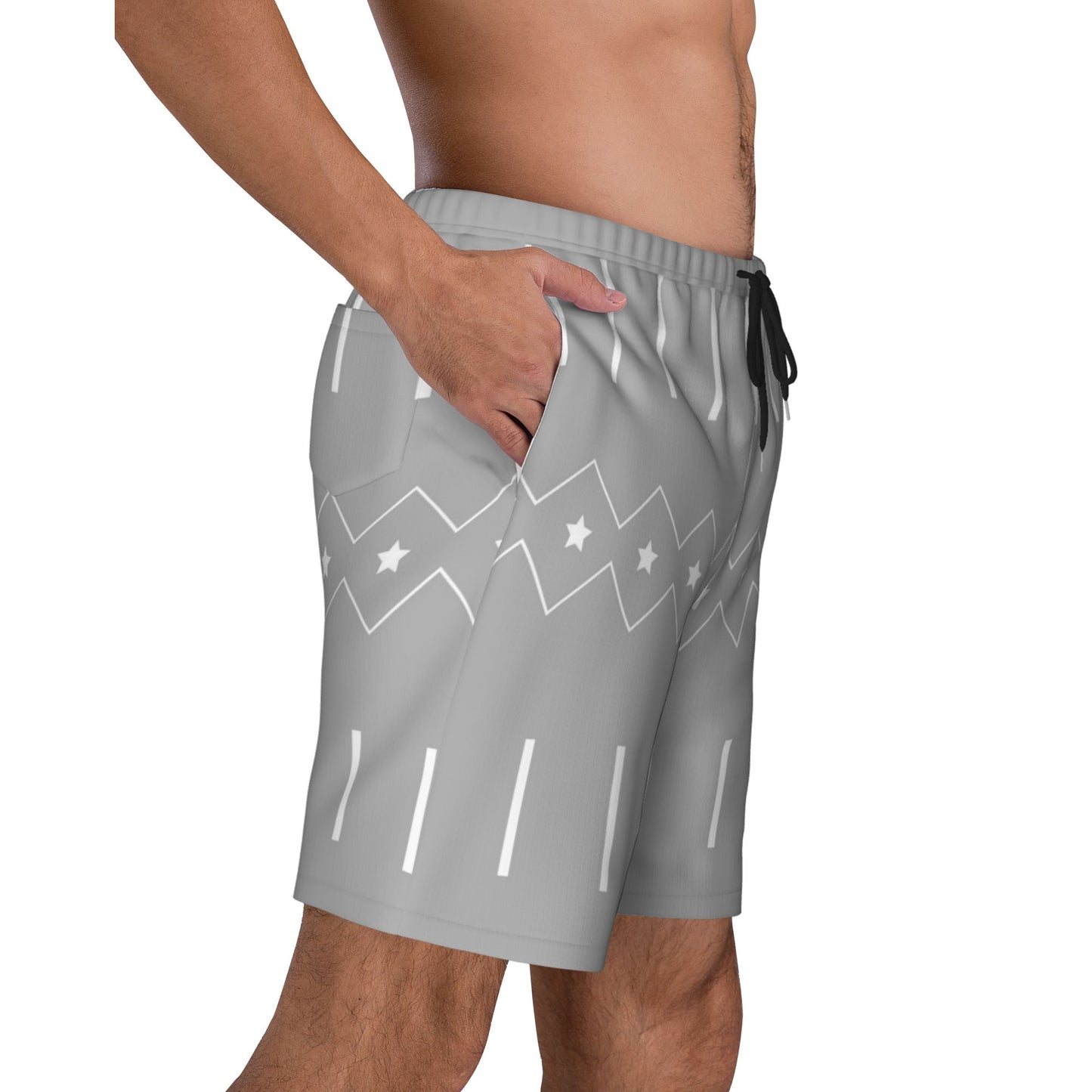 Stars And Stripes Beach Shorts For Men