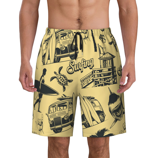 Surfing Design Men's Beach Shorts
