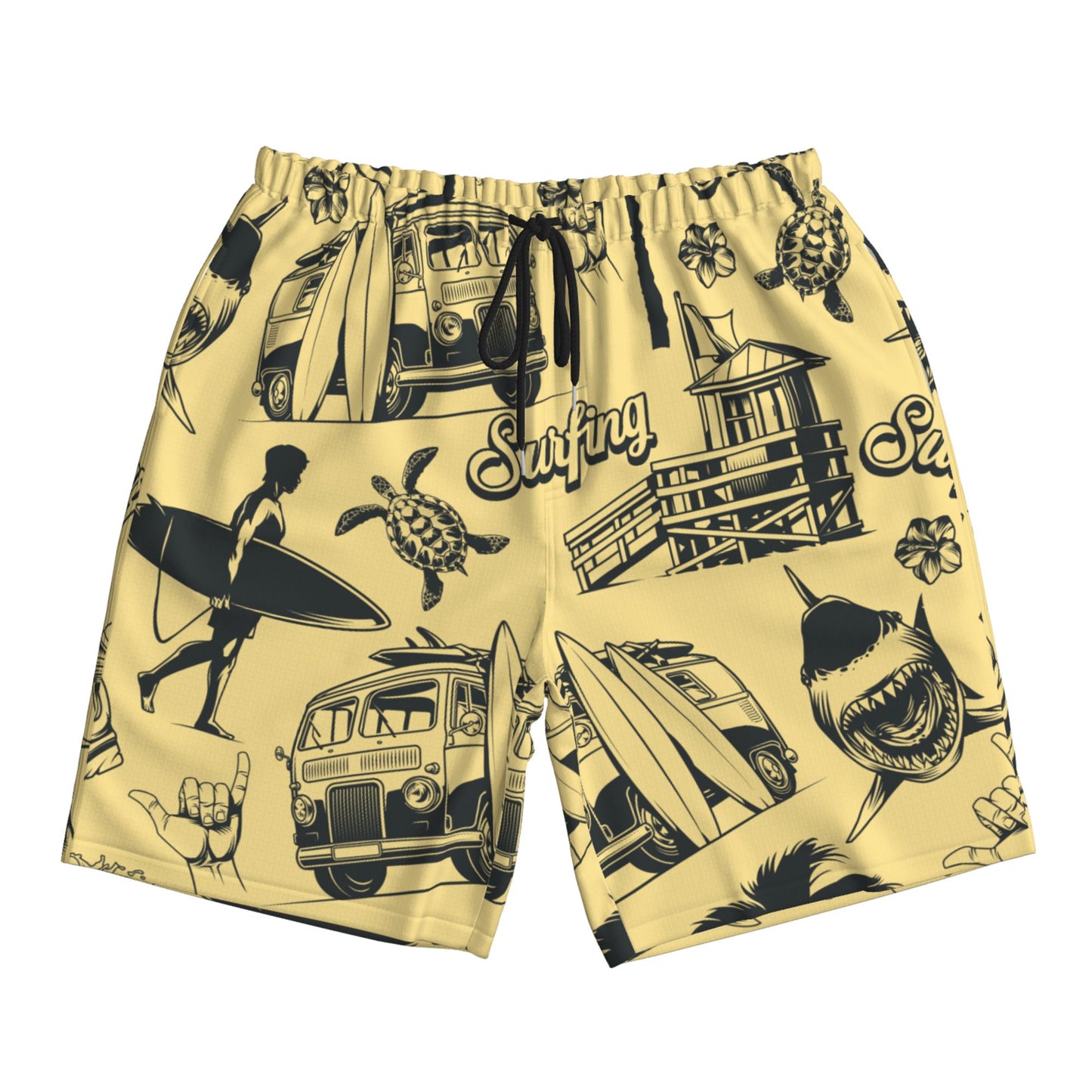 Surfing Design Men's Beach Shorts