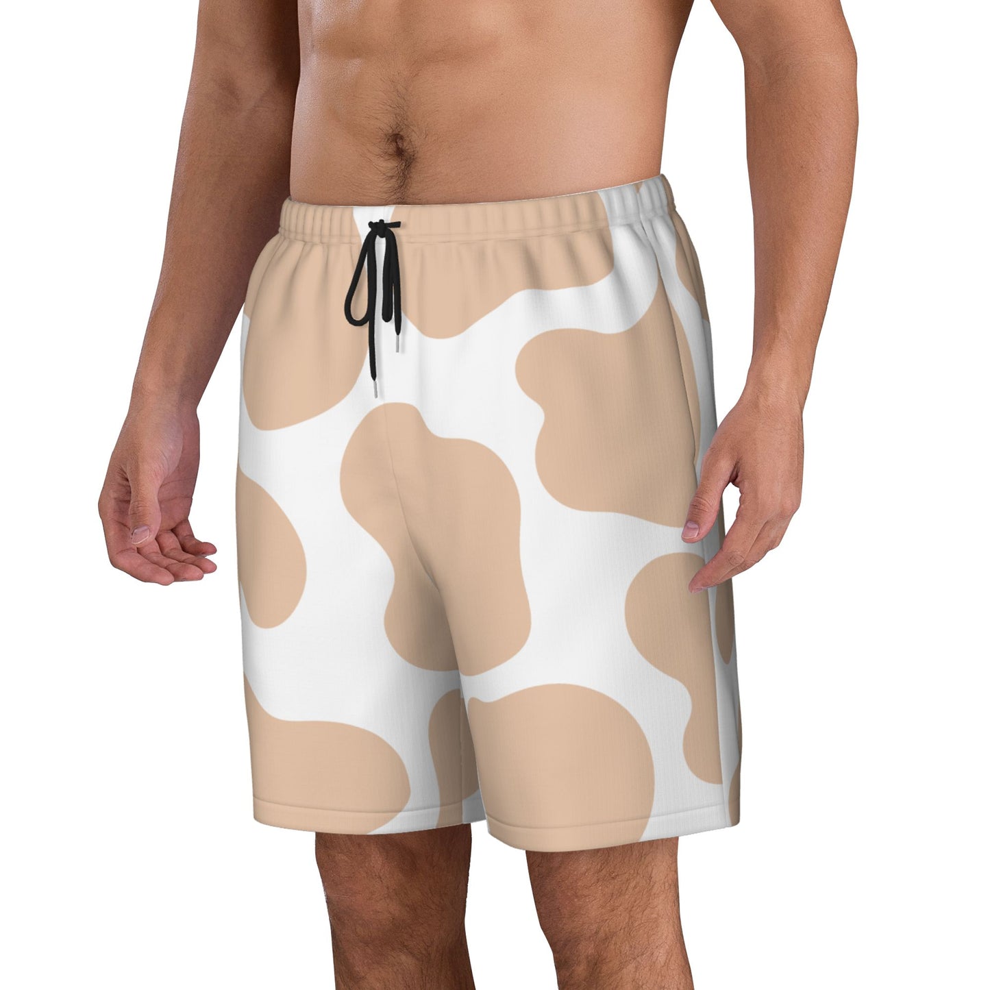 Cow Printed Men's Beach Shorts