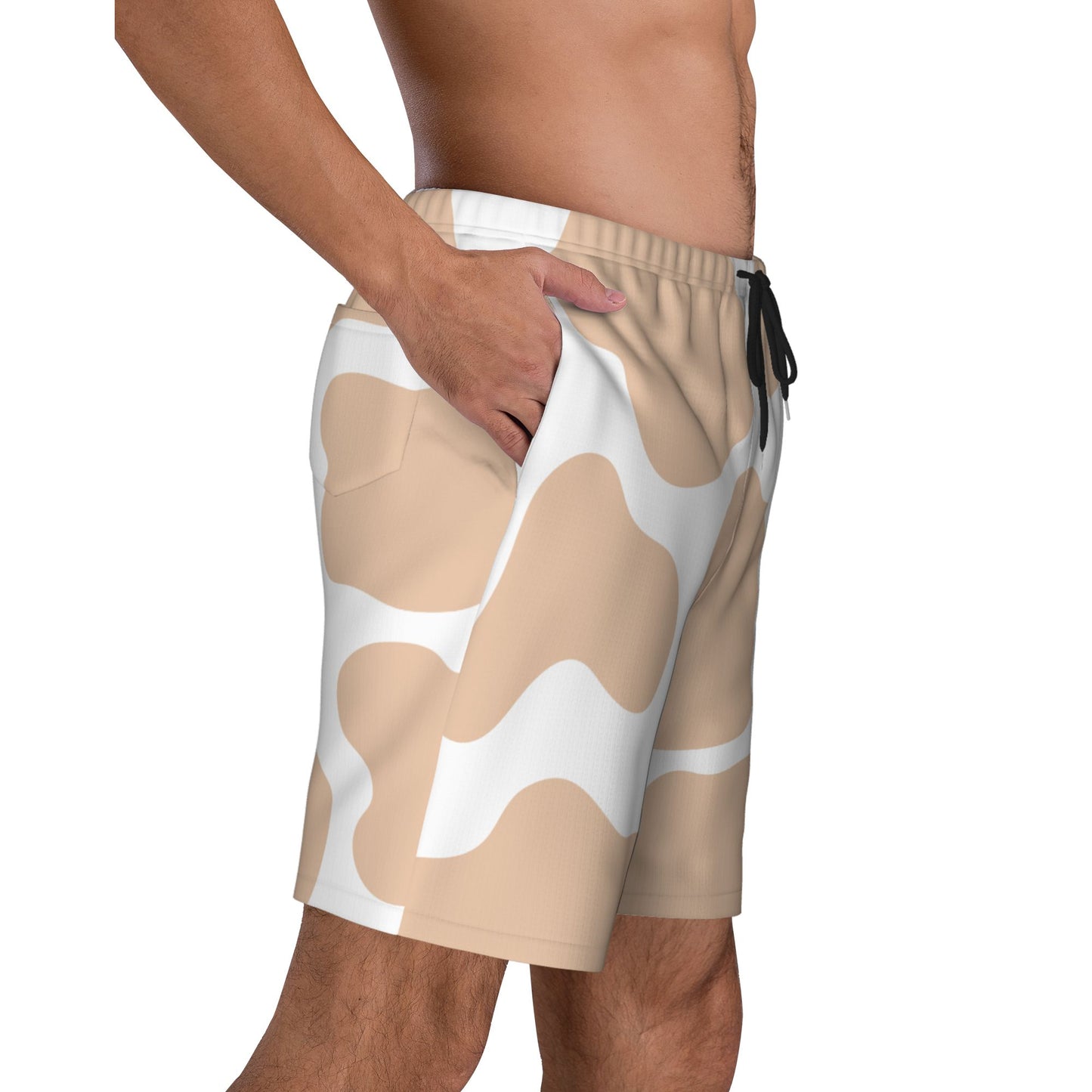 Cow Printed Men's Beach Shorts