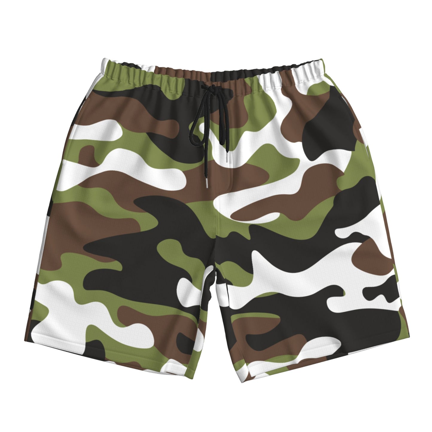 Camo Print Beach Shorts For Men