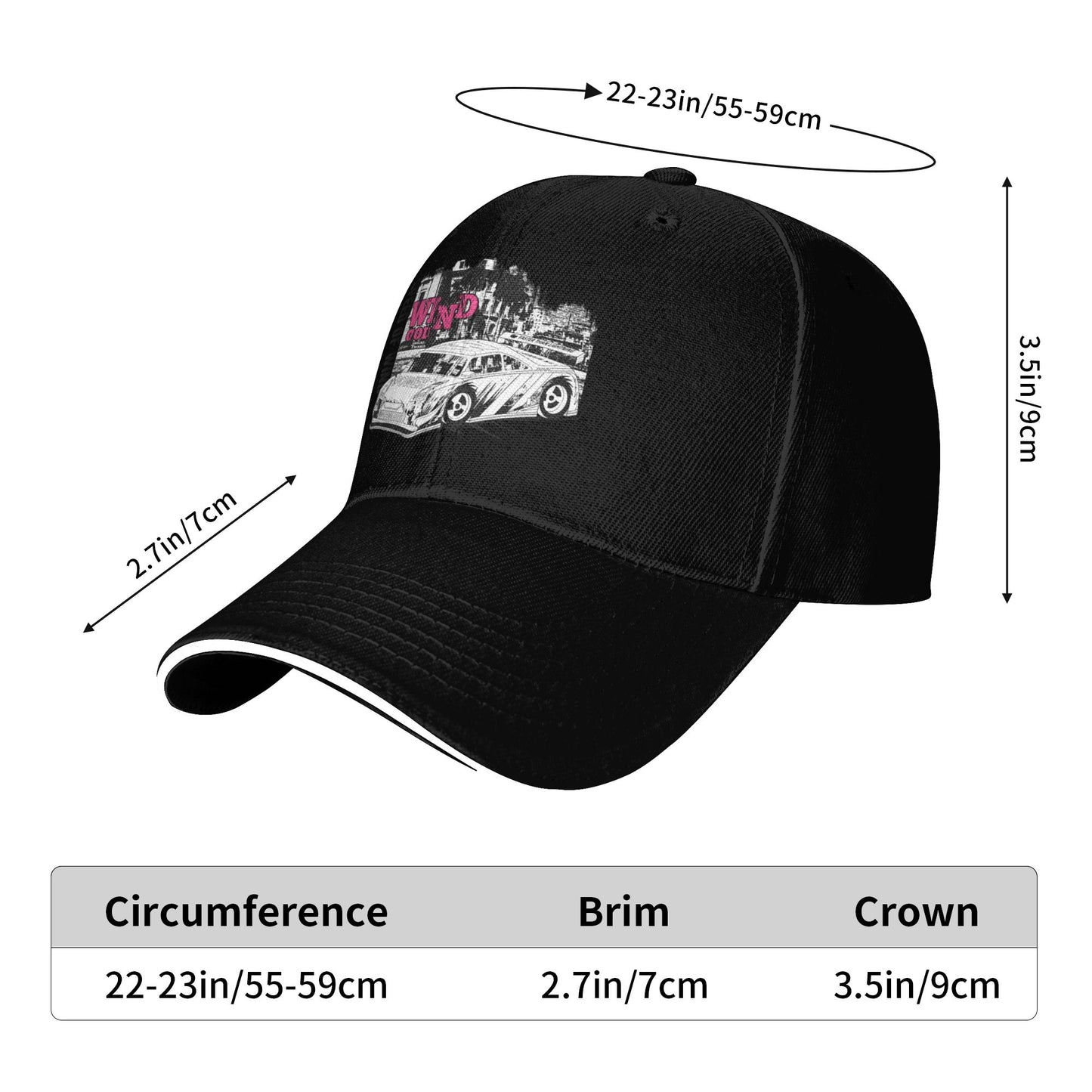 Wind Speed Baseball Caps For Women And Men
