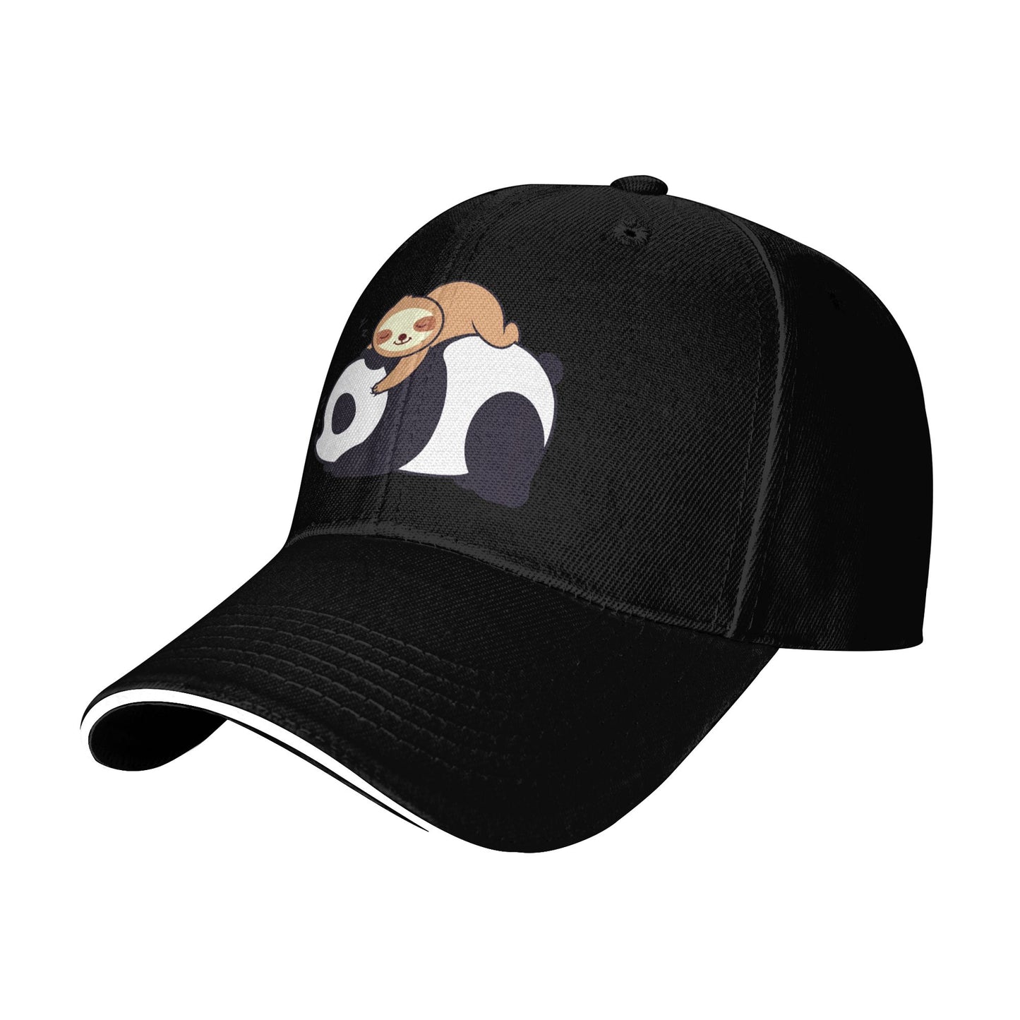 Panda And Sloth Baseball Caps For Men And Women