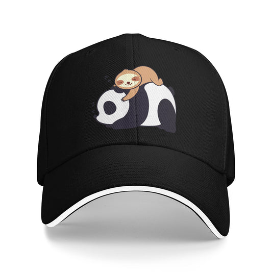 Panda And Sloth Baseball Caps For Men And Women