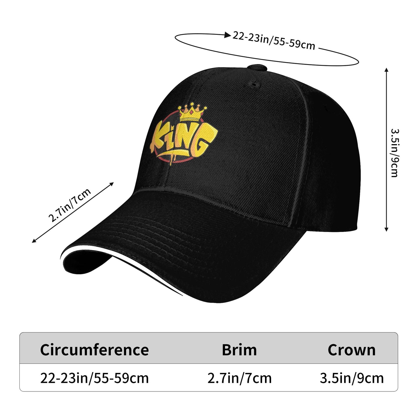 King Baseball Caps For Men And Women
