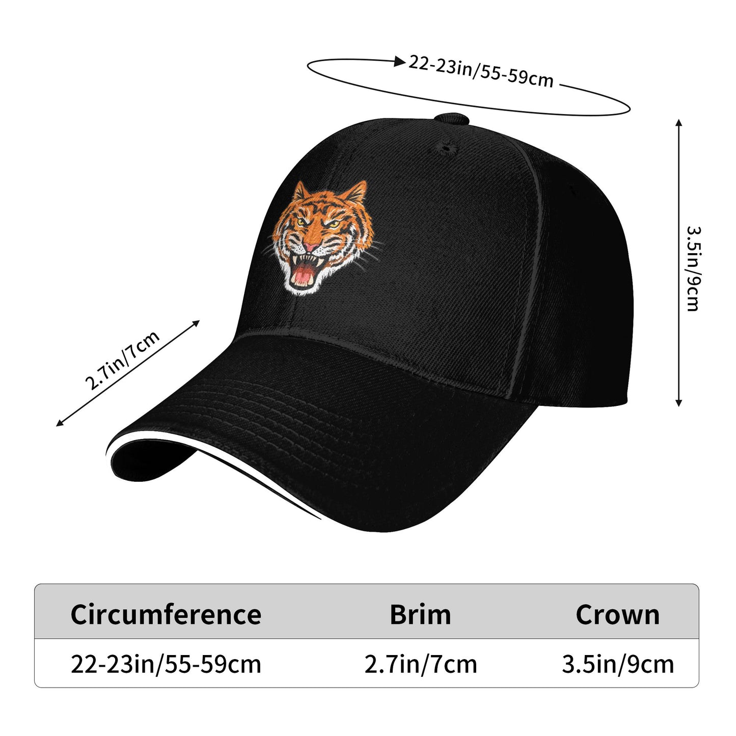 Tiger Baseball Caps For Women And Men