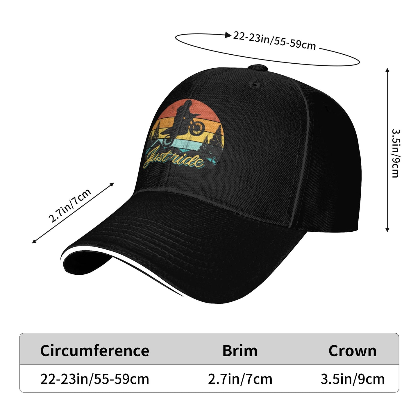 Just Ride Baseball Caps For Men And Women