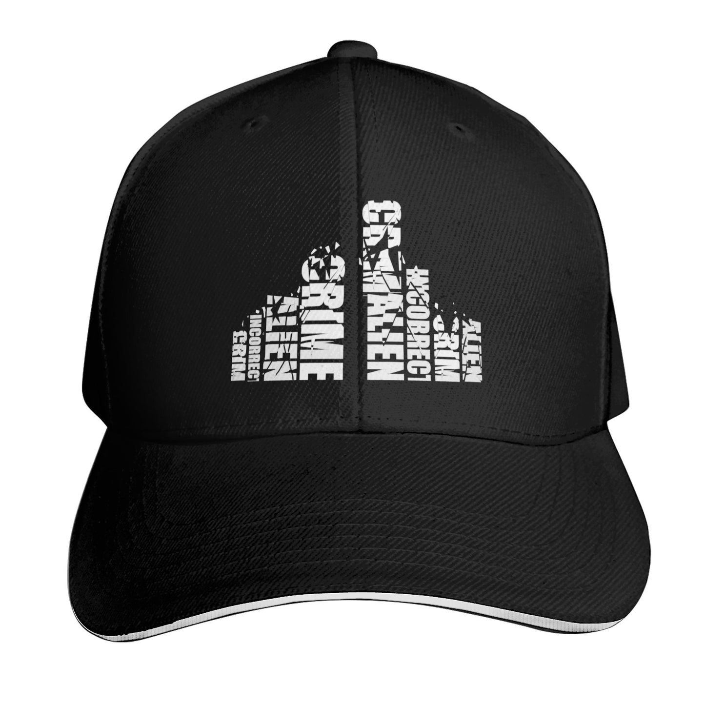 Typography Design Baseball Caps For Women And Men
