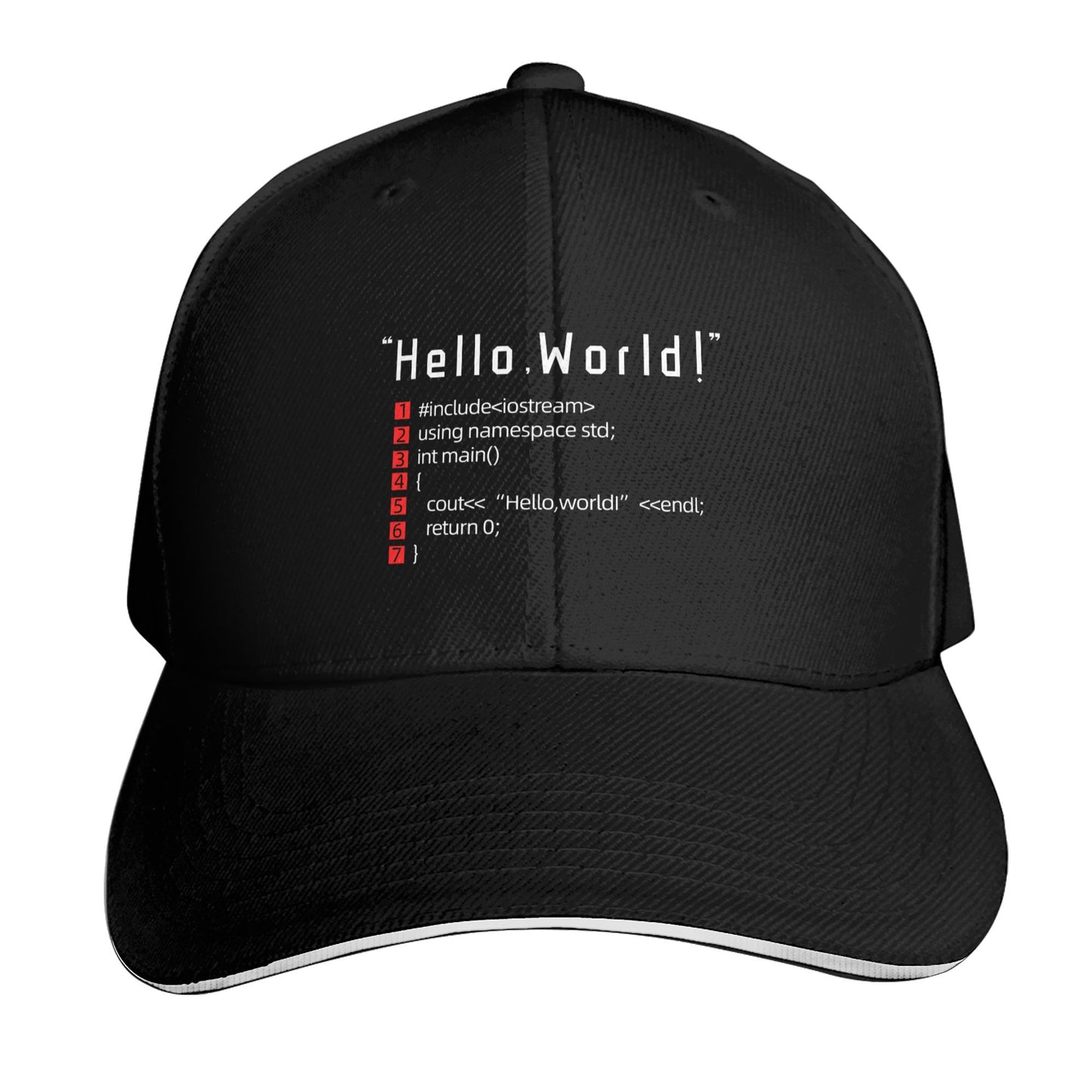 Hello World Baseball Caps For Men And Women