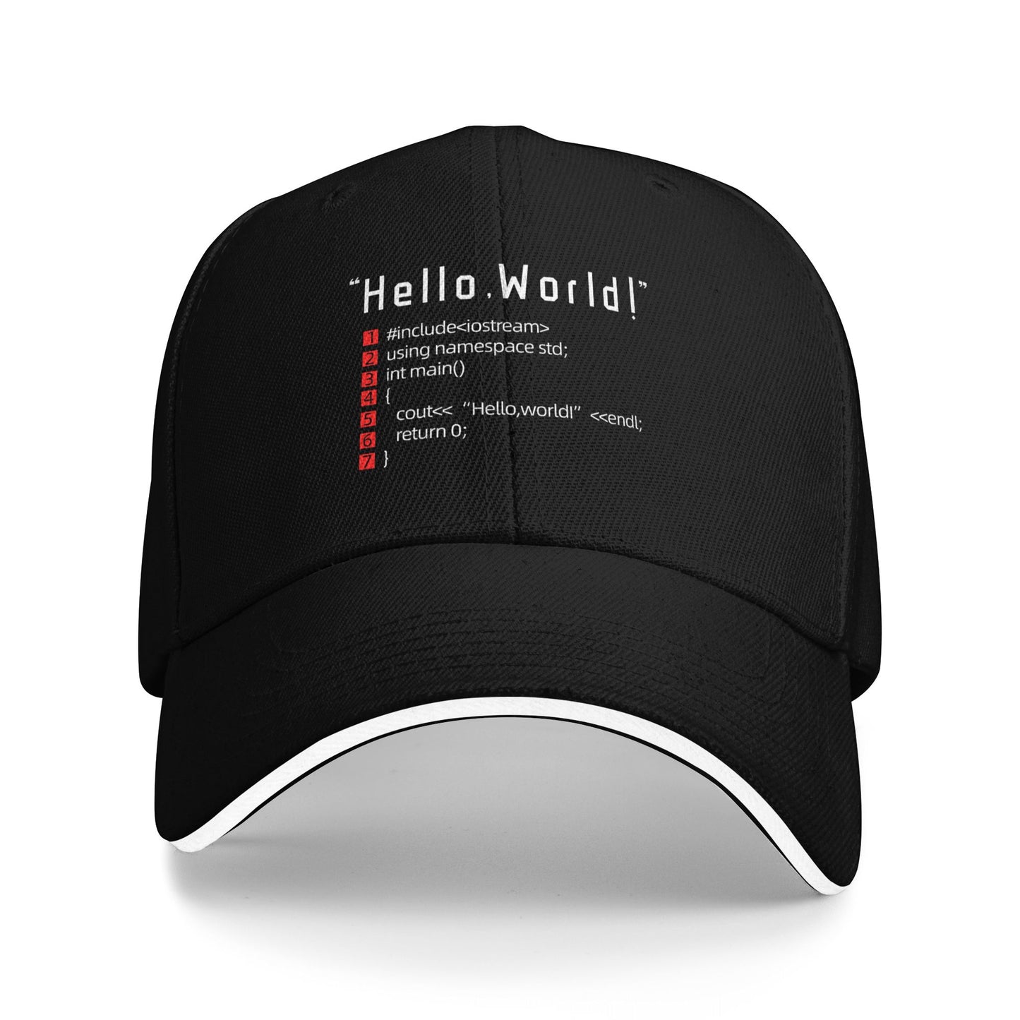 Hello World Baseball Caps For Men And Women