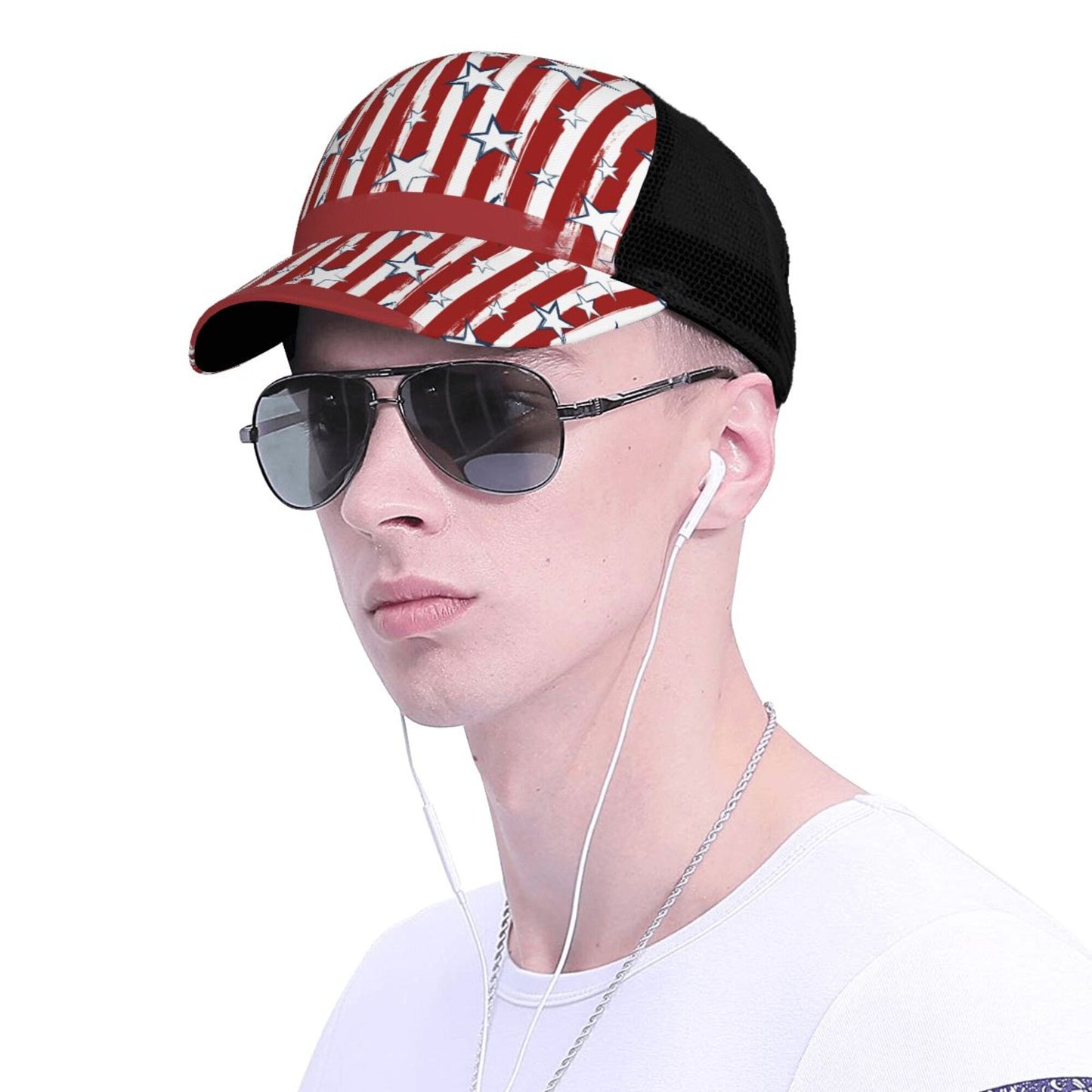 Stars And Stripes Baseball Hats For Men Or Women