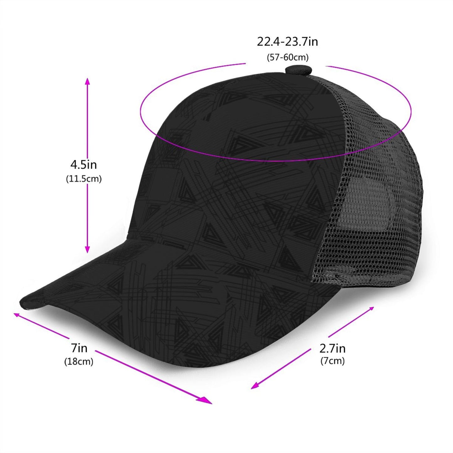 Printed Design Baseball Hats For Men Or Women