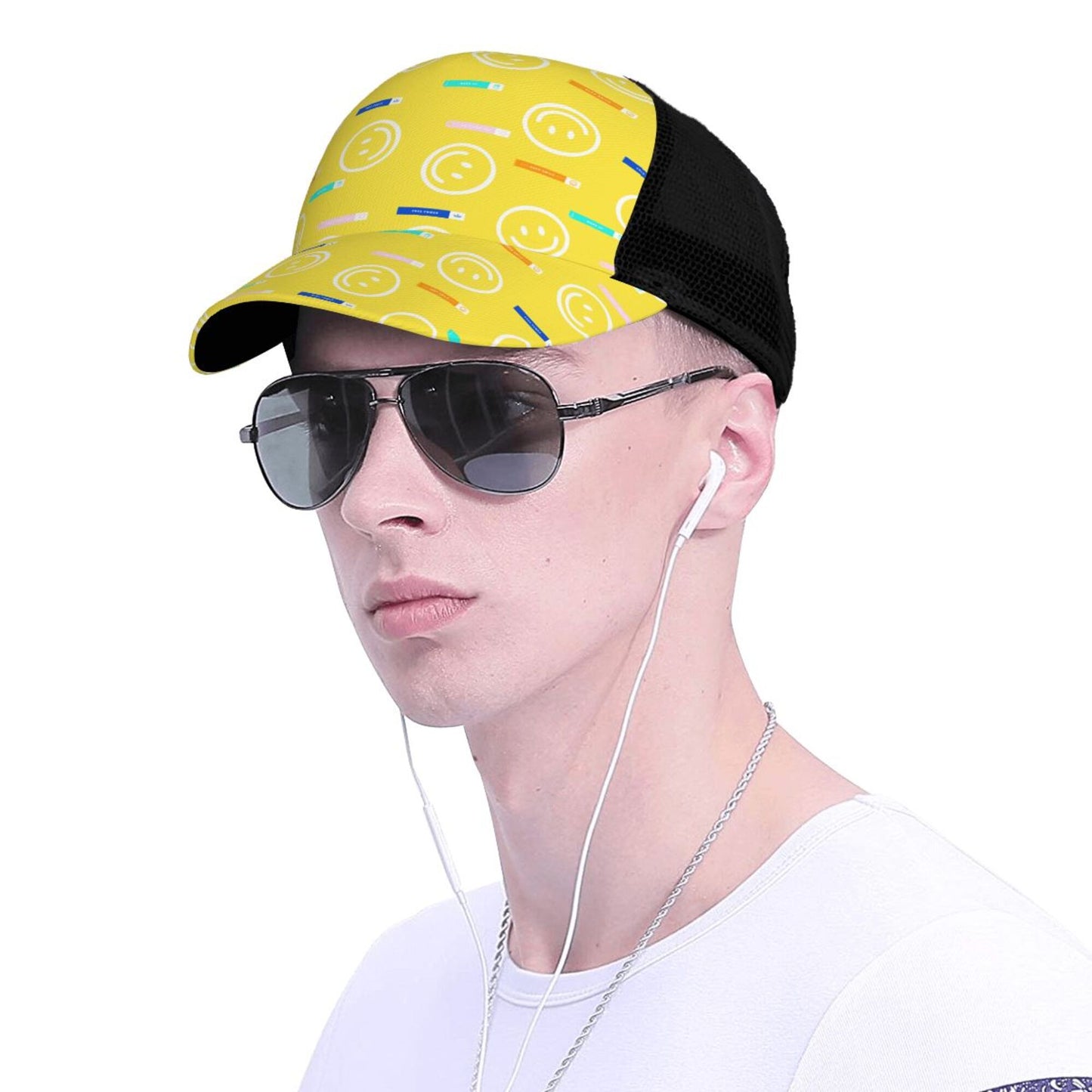 Smiley Baseball Hats For Men Or Women