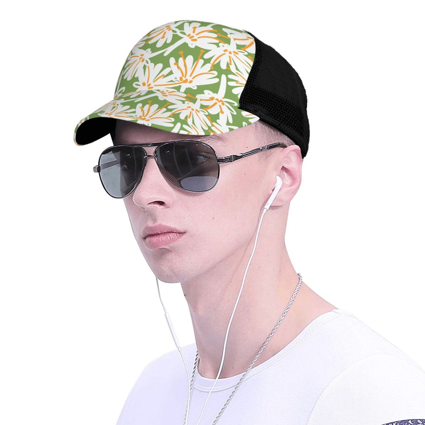 Floral Pattern Baseball Hats For Men Or Women