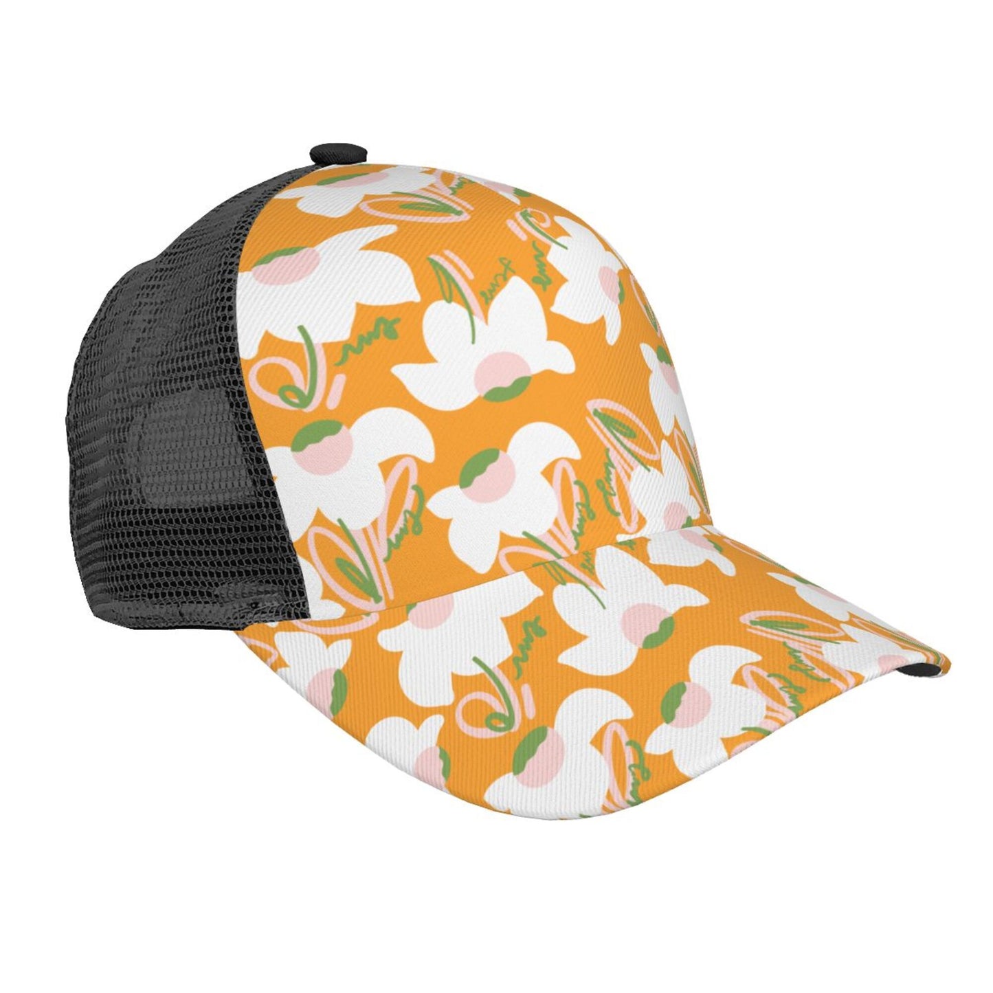 Flower Printed Baseball Hats For Men Or Women