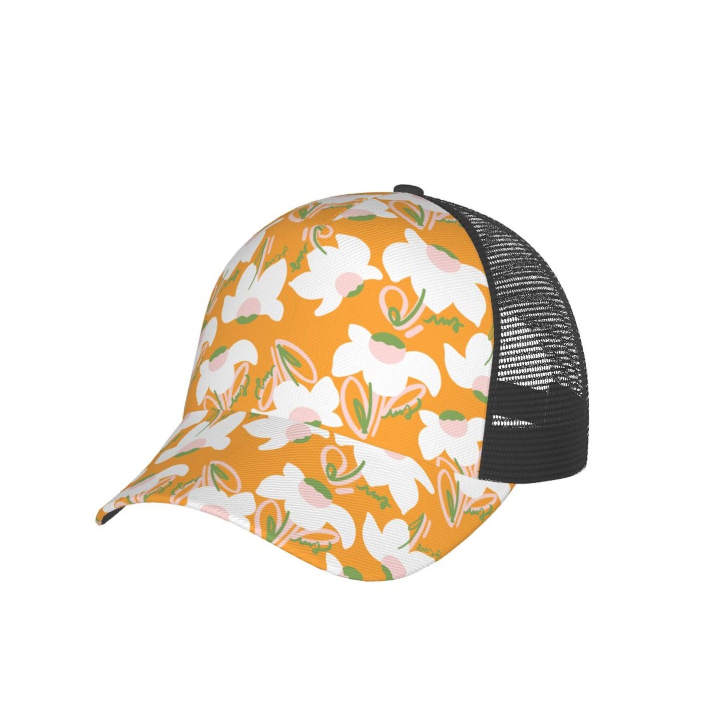 Flower Printed Baseball Hats For Men Or Women
