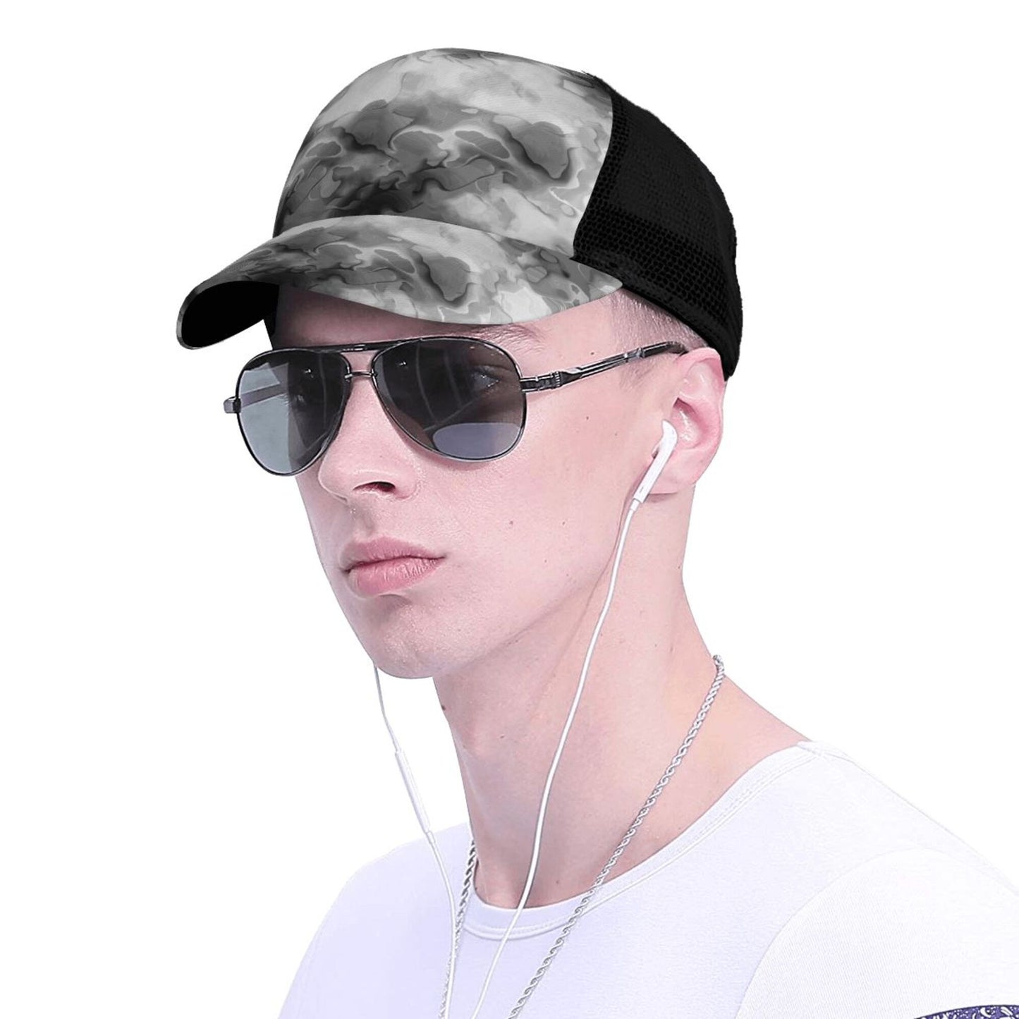 Marble Veining Baseball Hats For Men Or Women