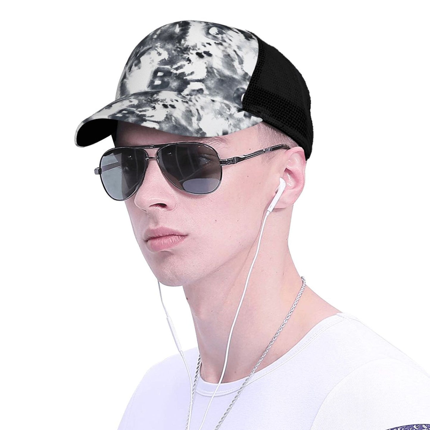 Chinese Ink Tie-Dye Baseball Hats For Men Or Women