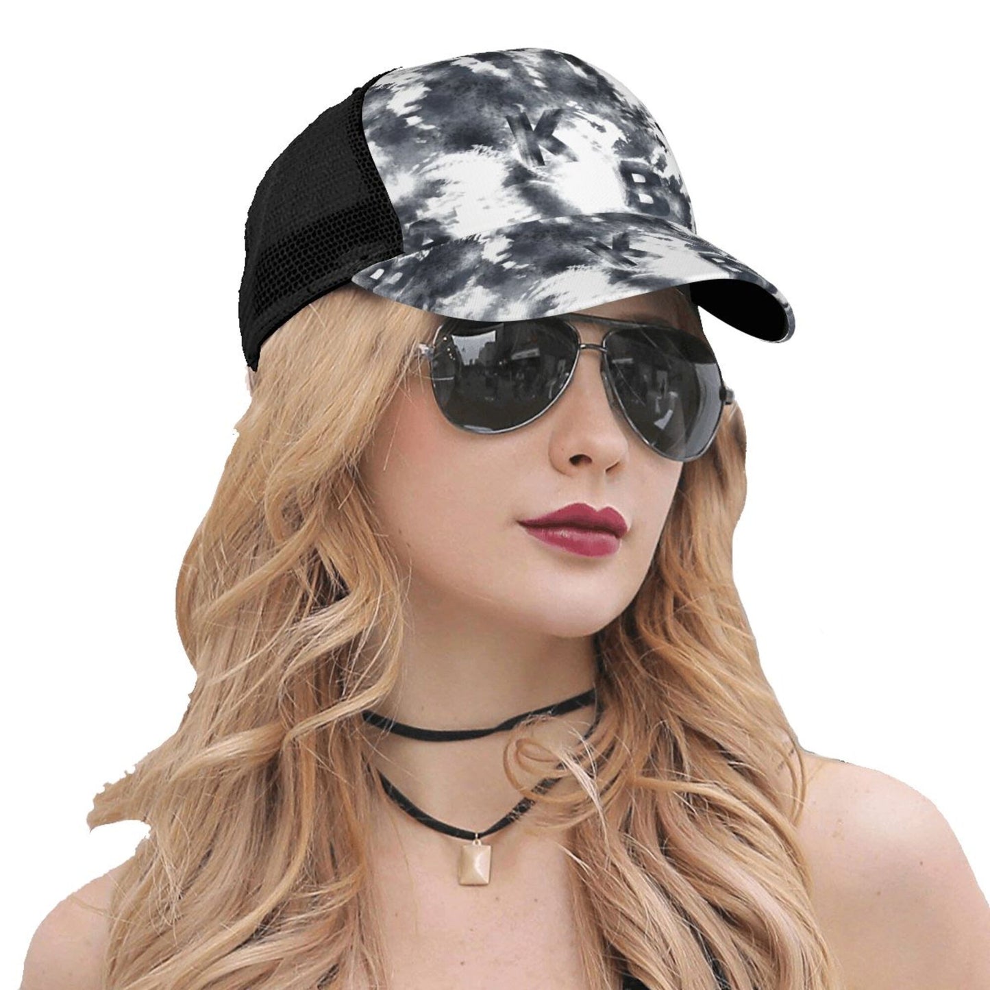 Chinese Ink Tie-Dye Baseball Hats For Men Or Women