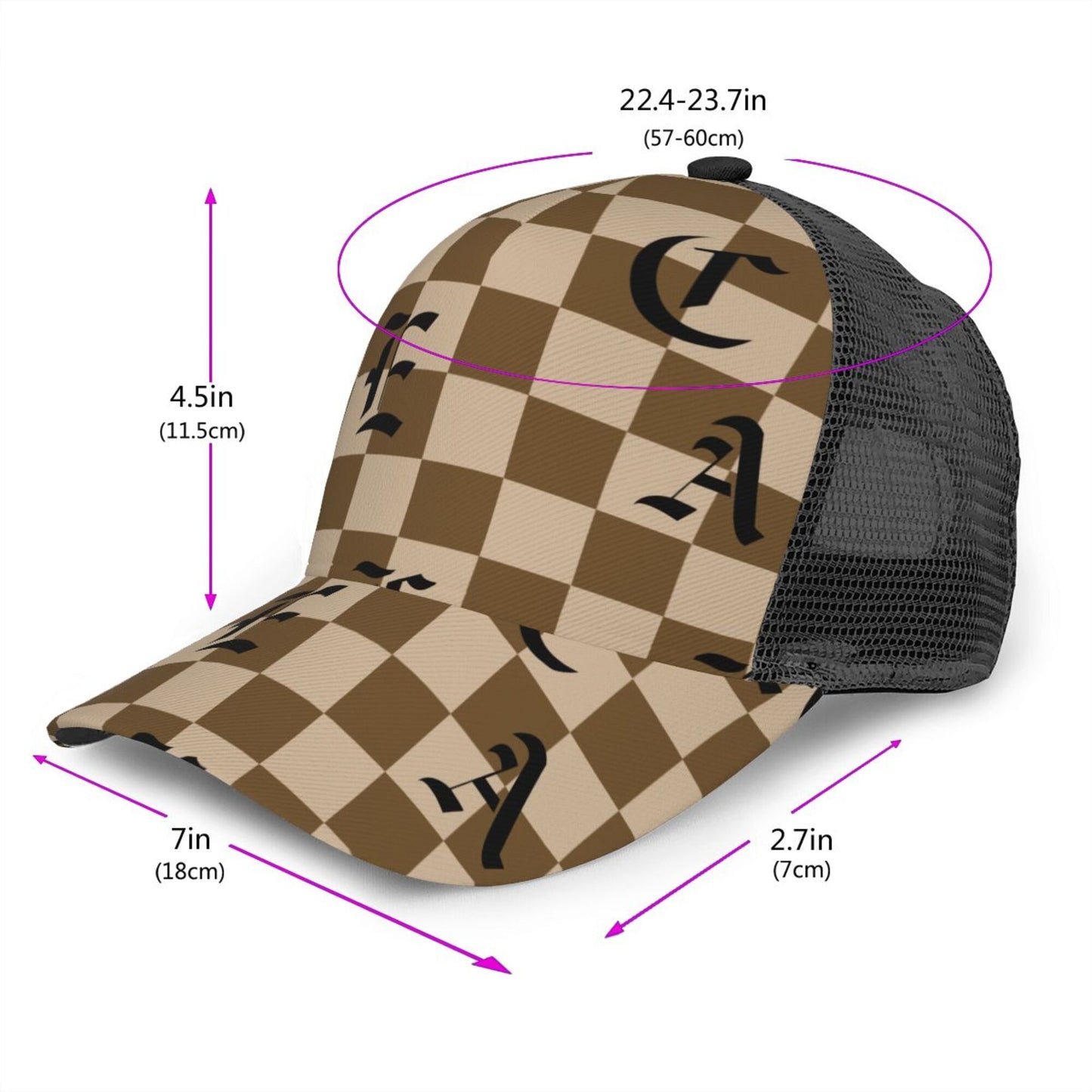 Plaid Baseball Hats For Men Or Women
