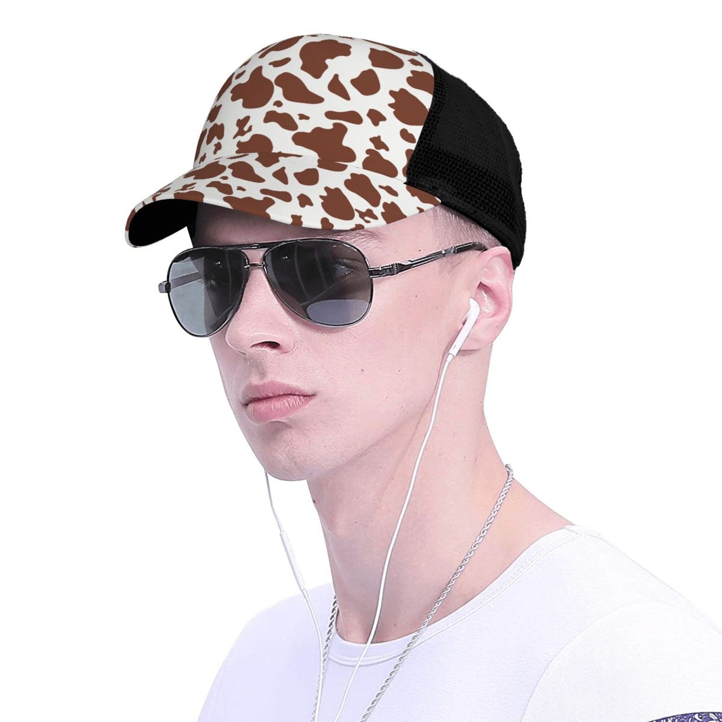 Cow Pattern Baseball Hats For Men Or Women