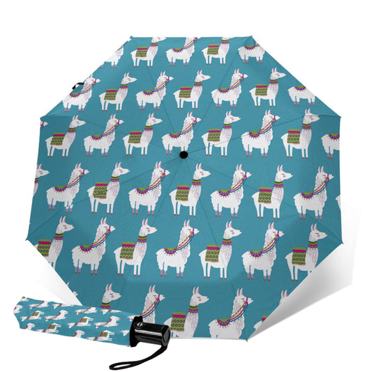 Cute Alpaca Llama Foldable Umbrella