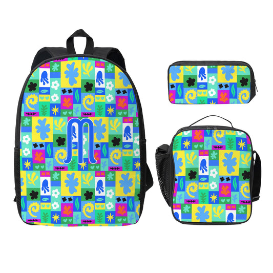 Backpack And Pencil Case And Lunch Bag Set