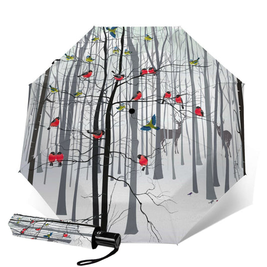 Beautiful Birdie Compact Travel Umbrella