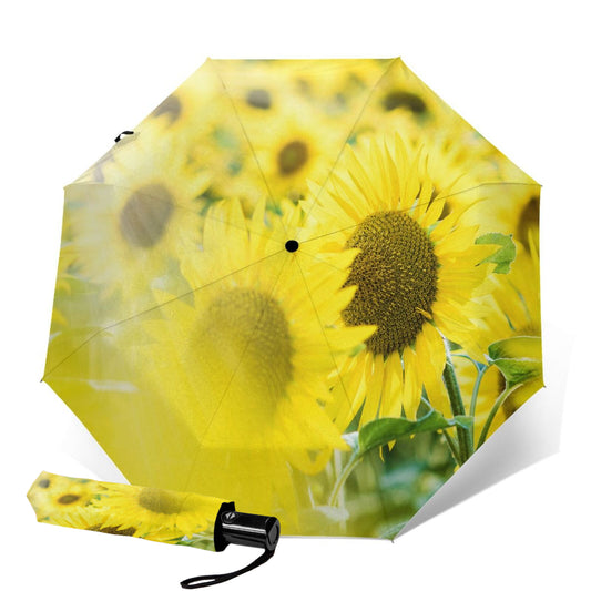 Beautiful Sunflower Compact Umbrella