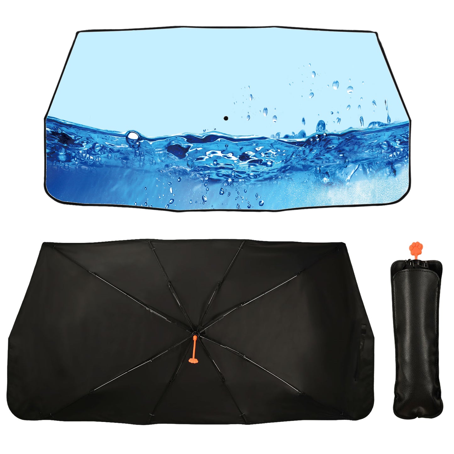 Water Drops Windshield Sunshade Umbrella