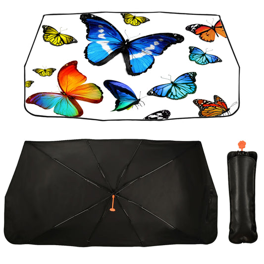 Classic Butterfly Car Sunshade Umbrella