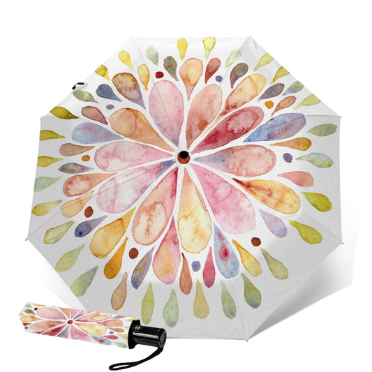 Petals Printed Foldable Umbrella