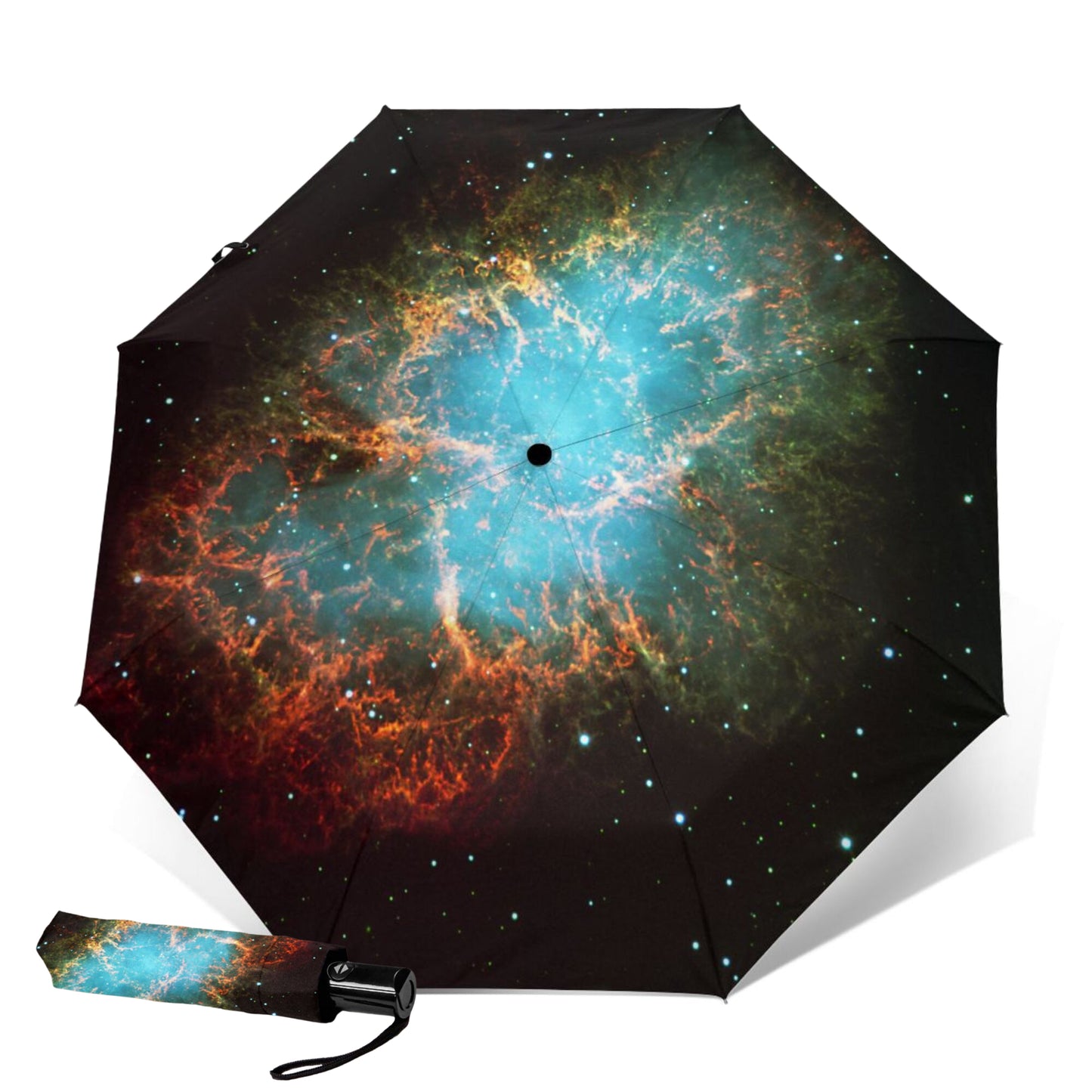 Starry Night Design Small Foldable Umbrella