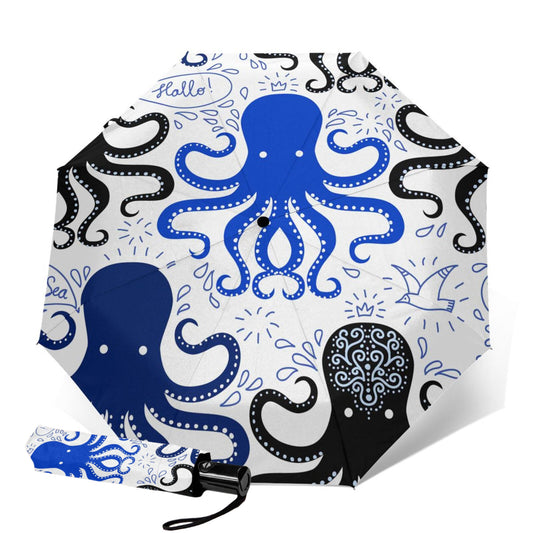 Octopus Design Foldable Umbrella