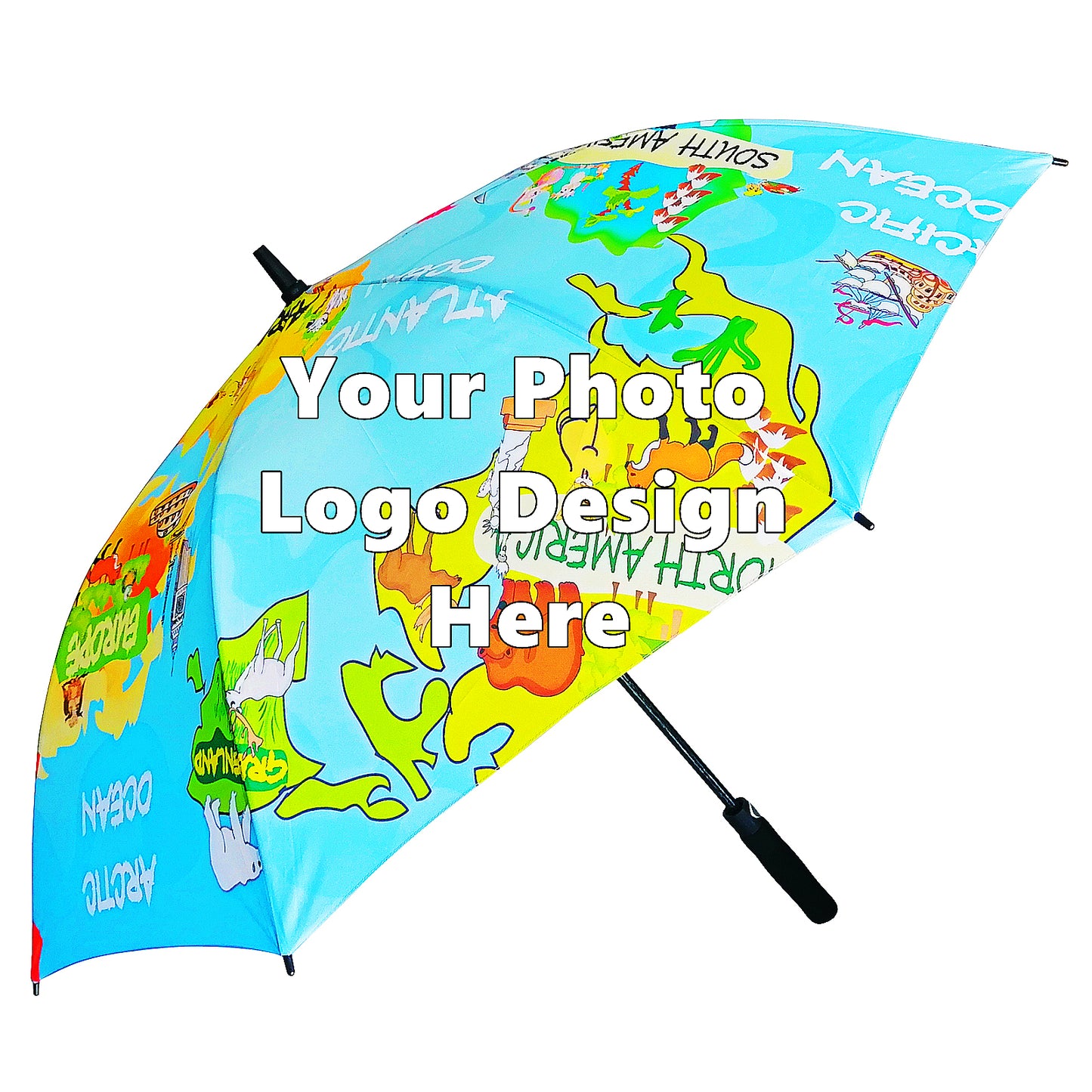 Custom Full Color Printing Golf Umbrellas