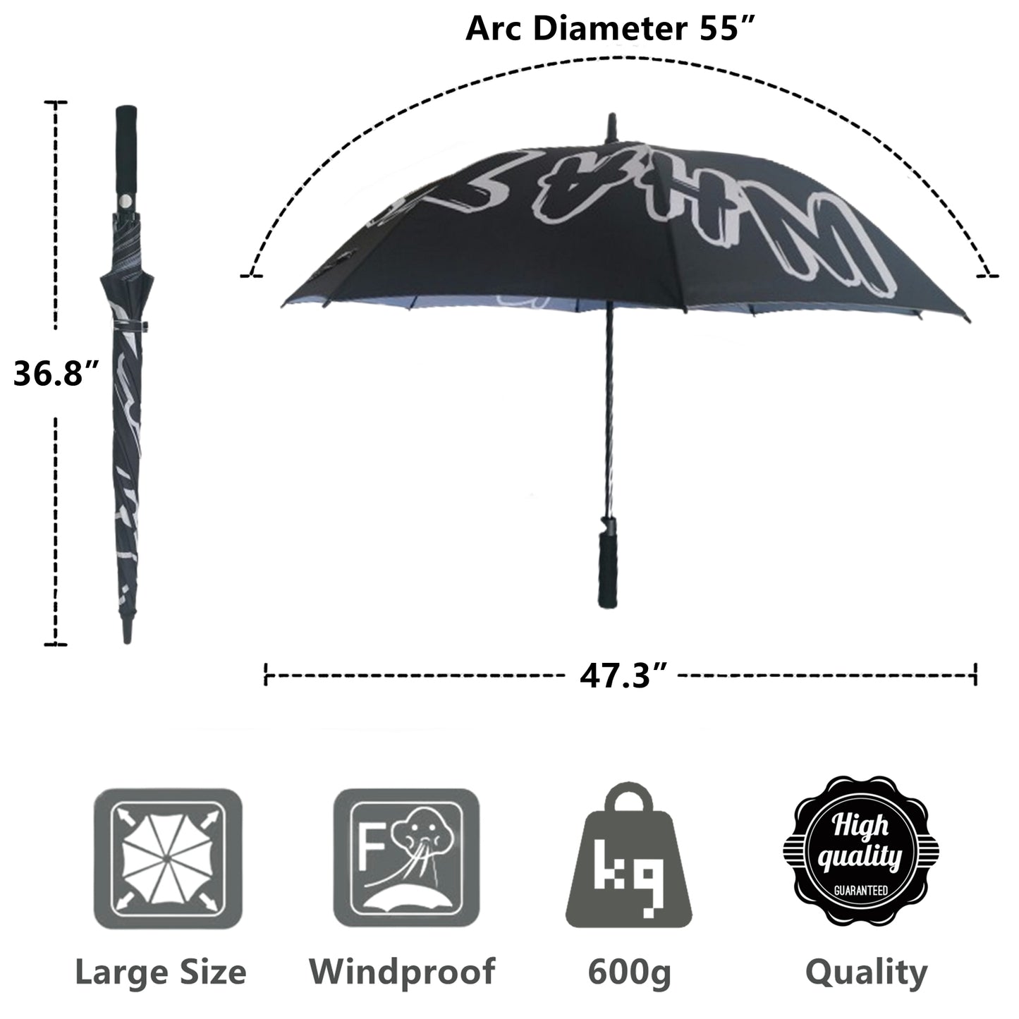 Custom All Over Print Golf Umbrellas