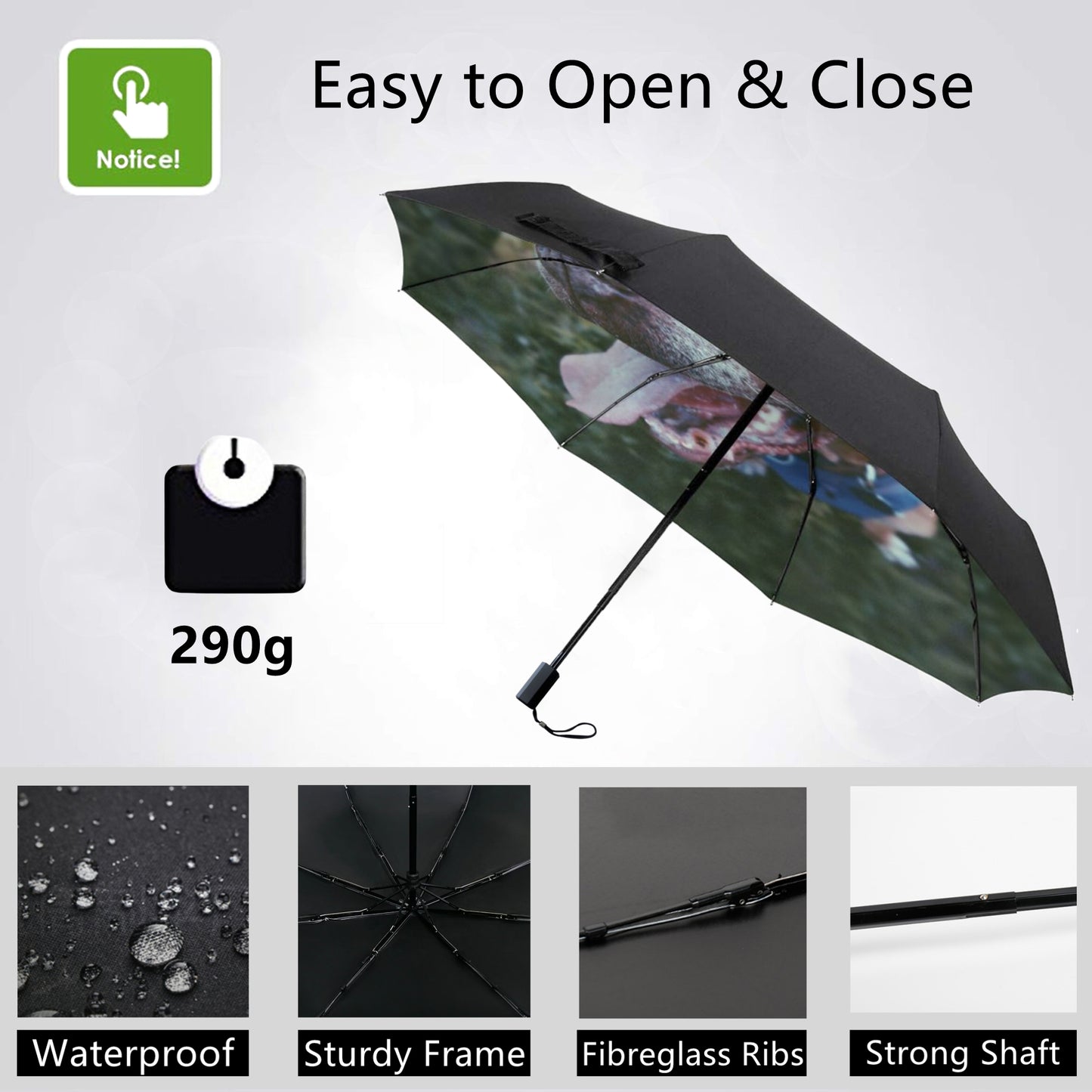 Personalized Mini Umbrellas With Logo Picture Inside