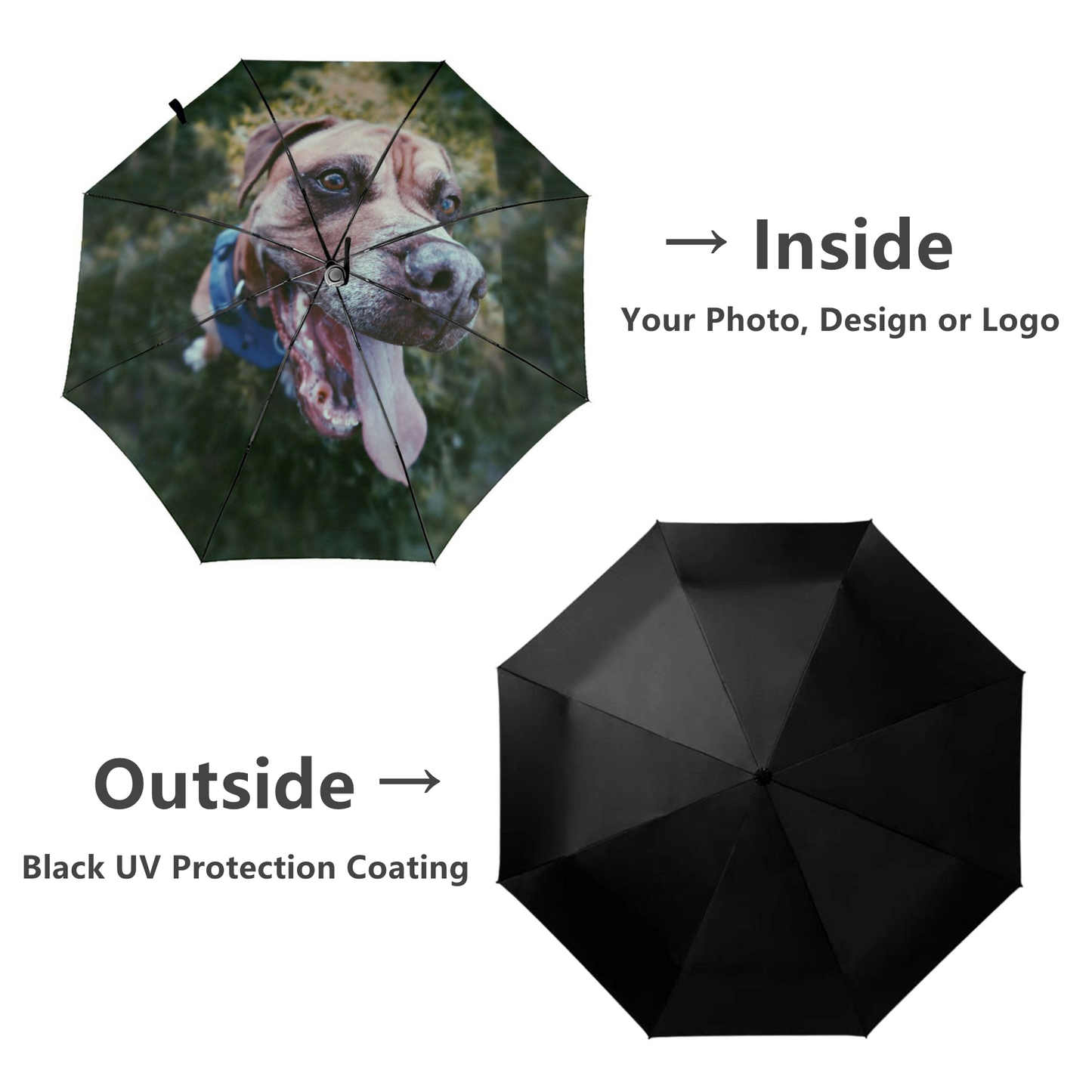 Personalized Mini Umbrellas With Logo Picture Inside