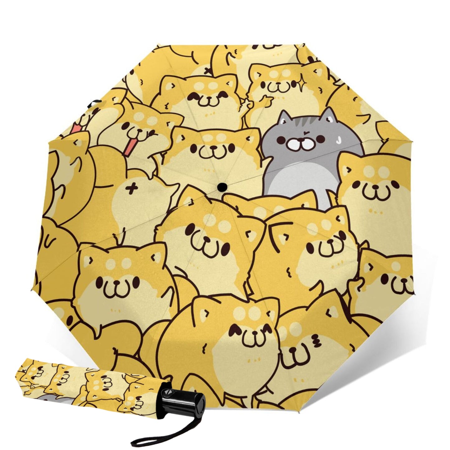 Cute Cats Design Foldable Travel Umbrella