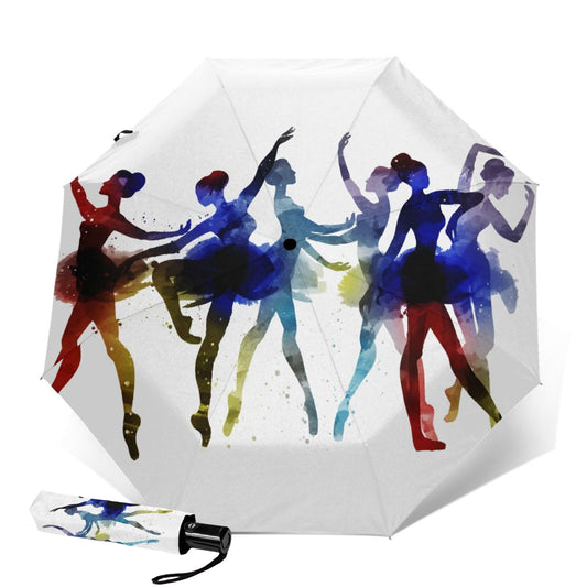 Dancing Ballerina Foldable Travel Umbrella