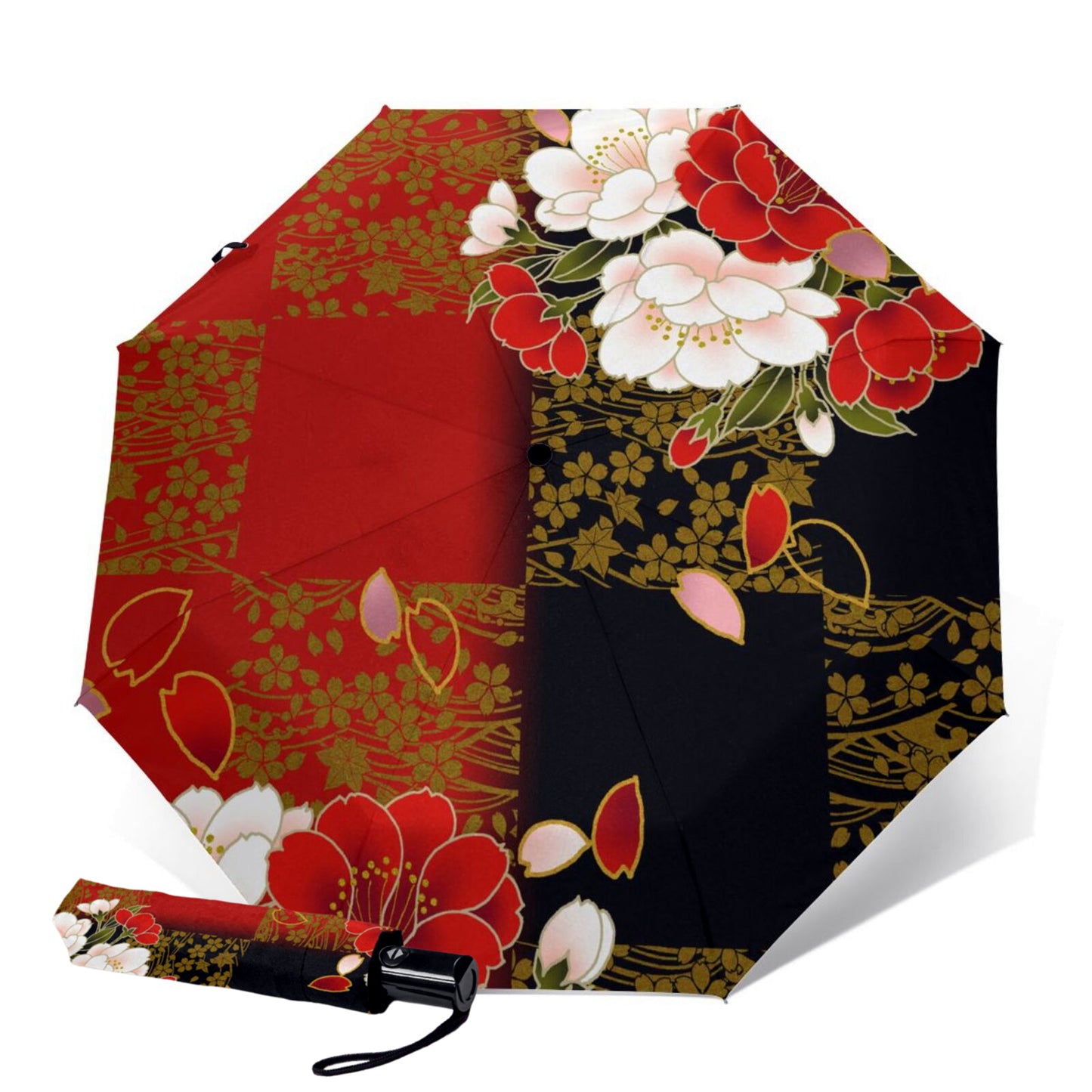 Flower Design Foldable Umbrella