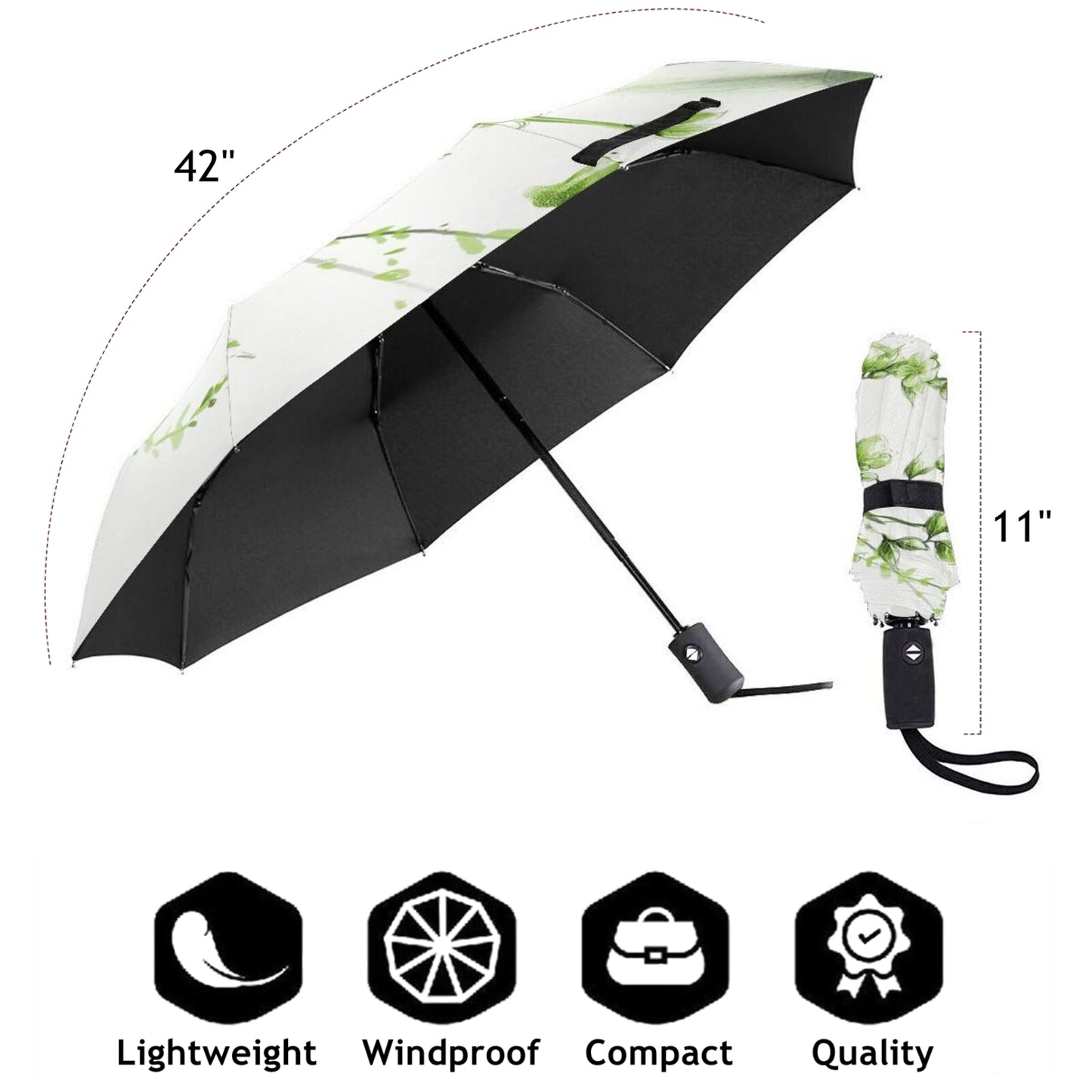 Hummingbird Printed Foldable Umbrella