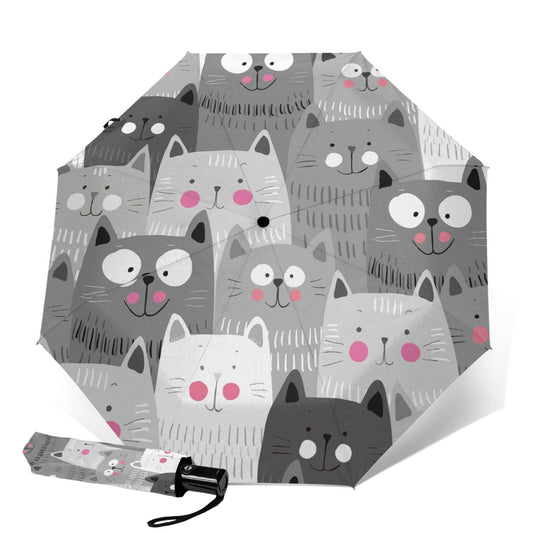 Funny Cats Compact Foldable Umbrella