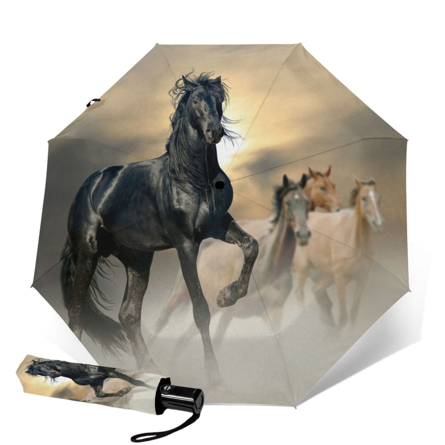 Horse Small Fold Up Umbrella