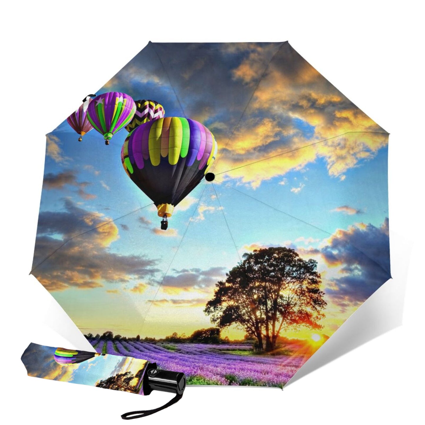 Hot Air Balloon Pattern Foldable Umbrella