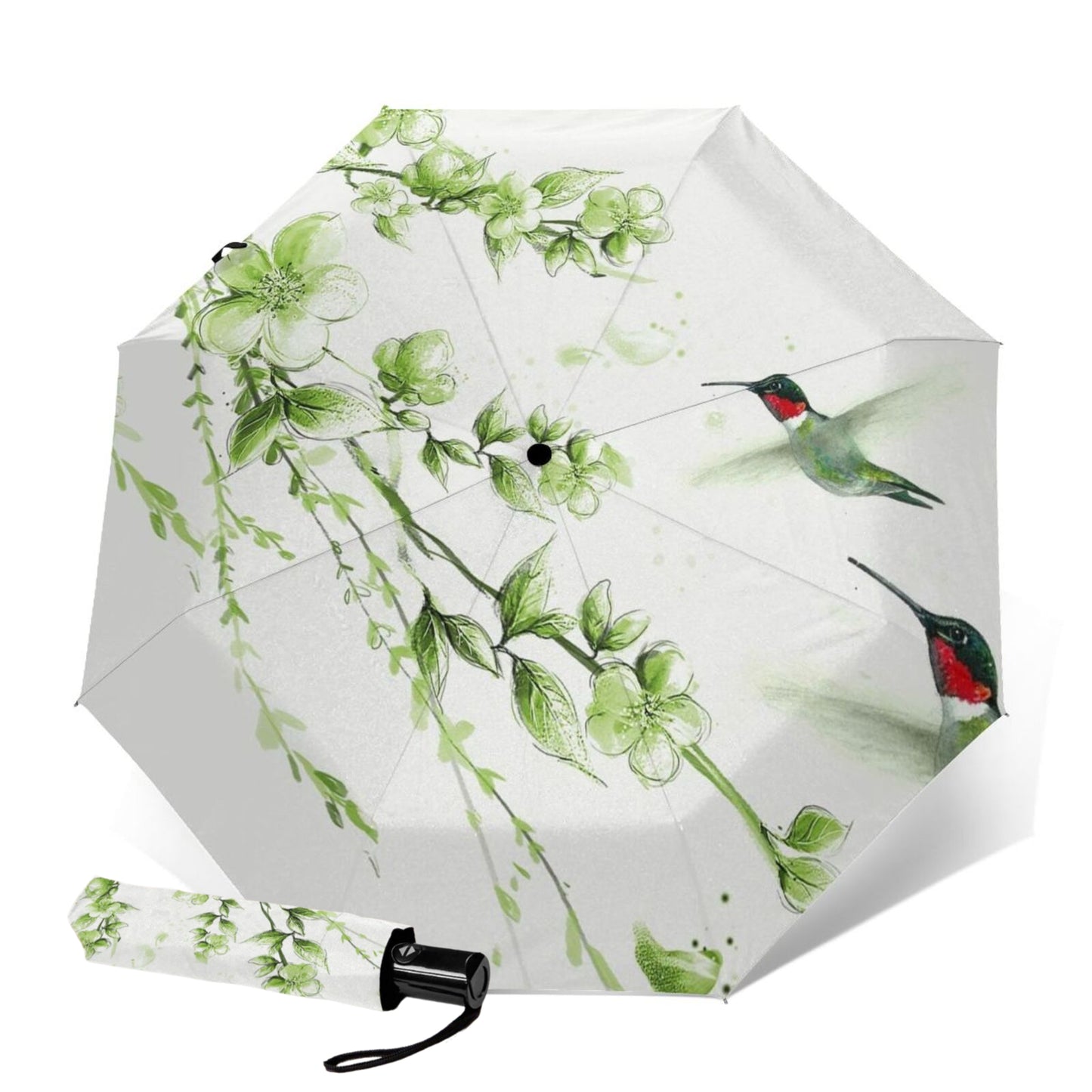 Hummingbird Printed Foldable Umbrella