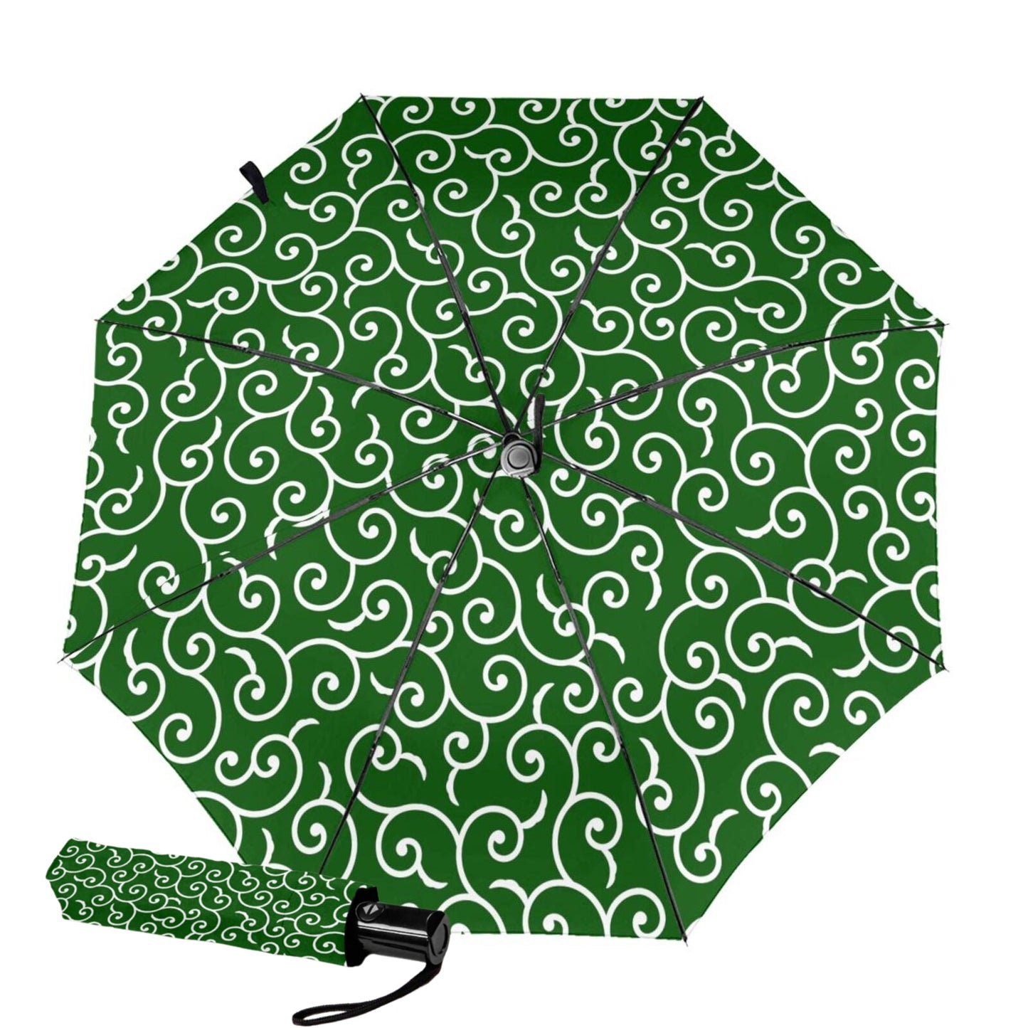 Foldable Umbrella With Karakusa Design Inside